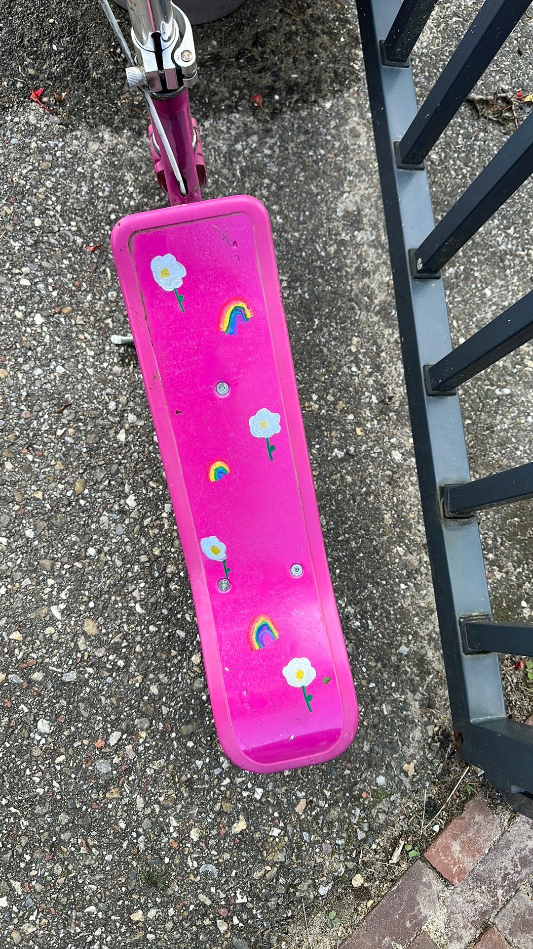 Spacescooter roze opgepimpt, Fietsen en Brommers, Steps, Ophalen of Verzenden, Zo goed als nieuw, Overige typen
