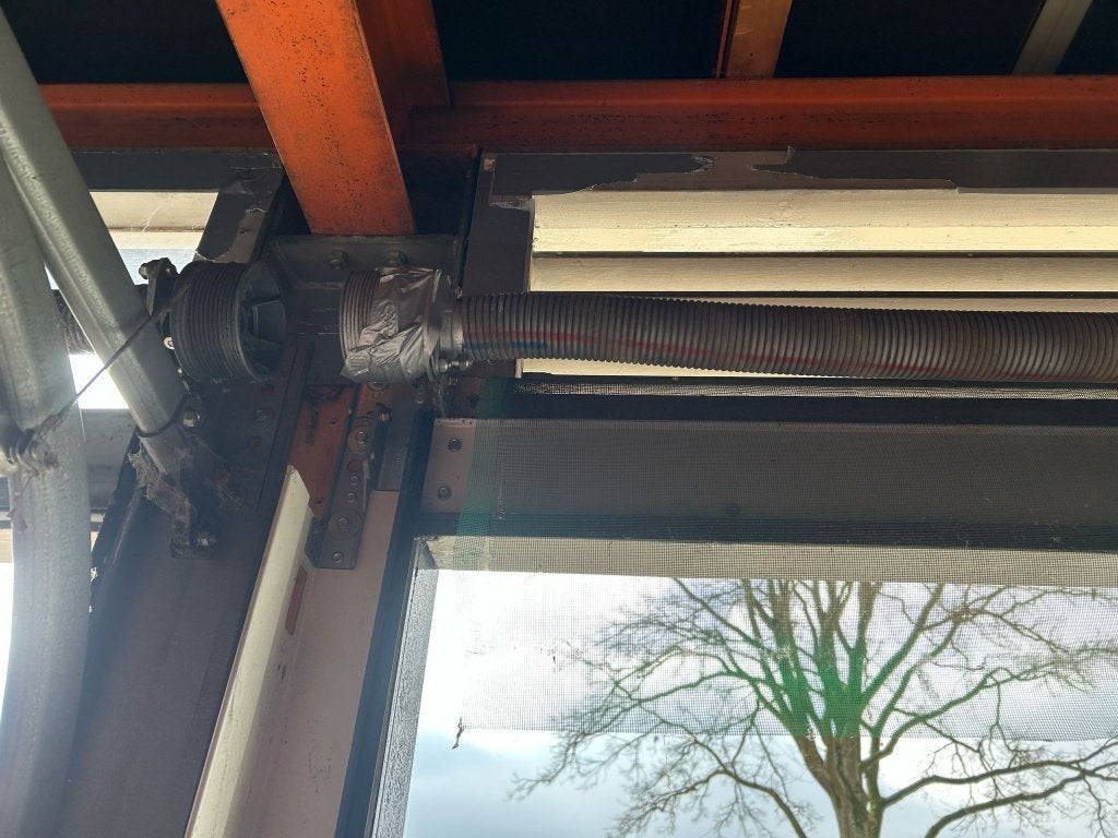 2x Roldeur garagedeur 341x235cm(elec.) +230x237,5cm. ( 084 ), Ophalen, Gebruikt, Garagedeur, Nb