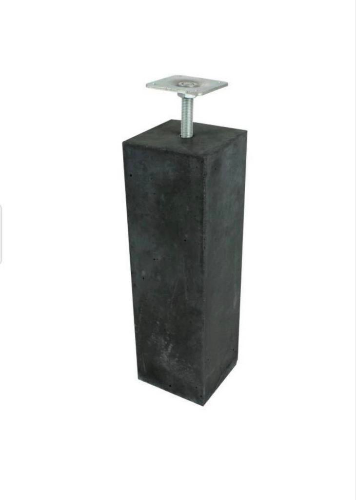 Betonpoer 14x14x58cm antraciet, Ophalen, ., Overige typen, Nieuw