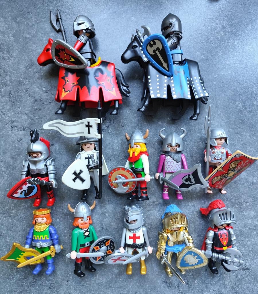 12 complete historische krijgers, Ophalen of Verzenden, Zo goed als nieuw, Los playmobil