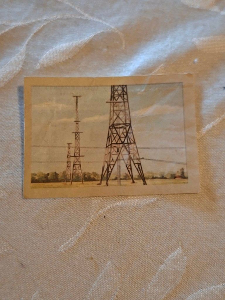 Prentje/Chromo : De zender van Waver-Overijse, 1960 tot 1980, Gebruikt, Verzenden, Prent