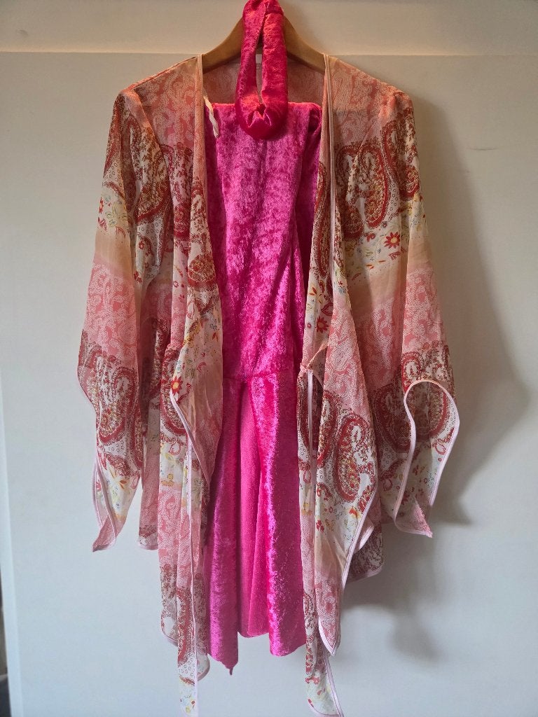 Flower power pak XL en accessoires, Kleding | Dames, Carnaval, Maat 46/48 (XL) of groter, Ophalen of Verzenden, Kleding