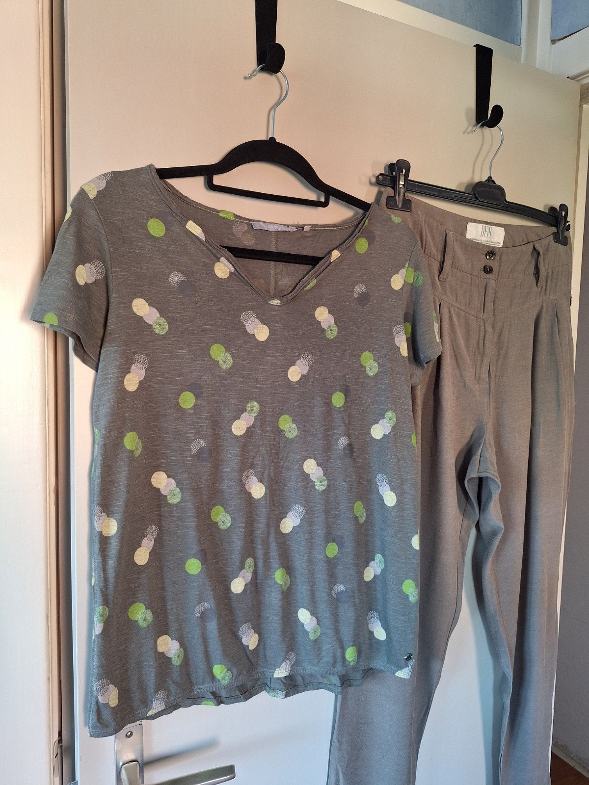 Broek & Shirt - Maat S (Dept & Cecil), Dept, Cecil, Ophalen of Verzenden, Maat 36 (S), Grijs