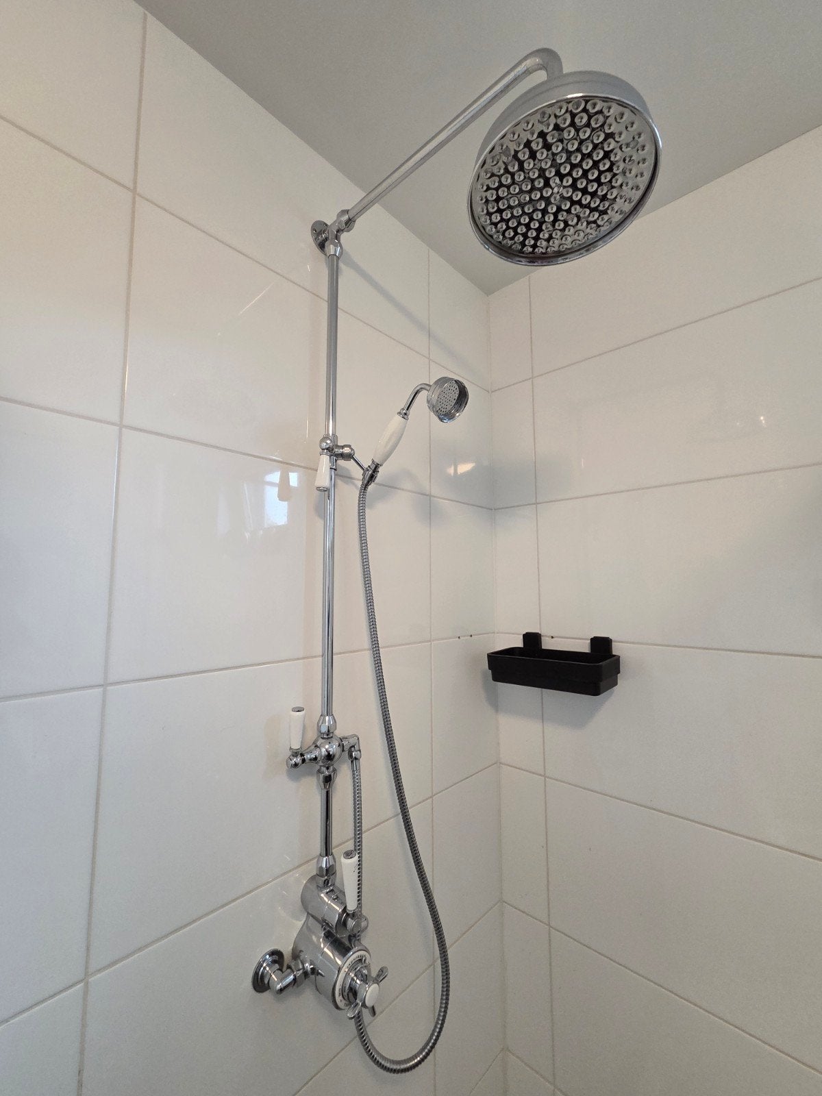 Windsor & Co klassieke regendouche compleet, thermostaatkraa, Doe-het-zelf en Verbouw, Sanitair, Ophalen, Zo goed als nieuw, Chroom