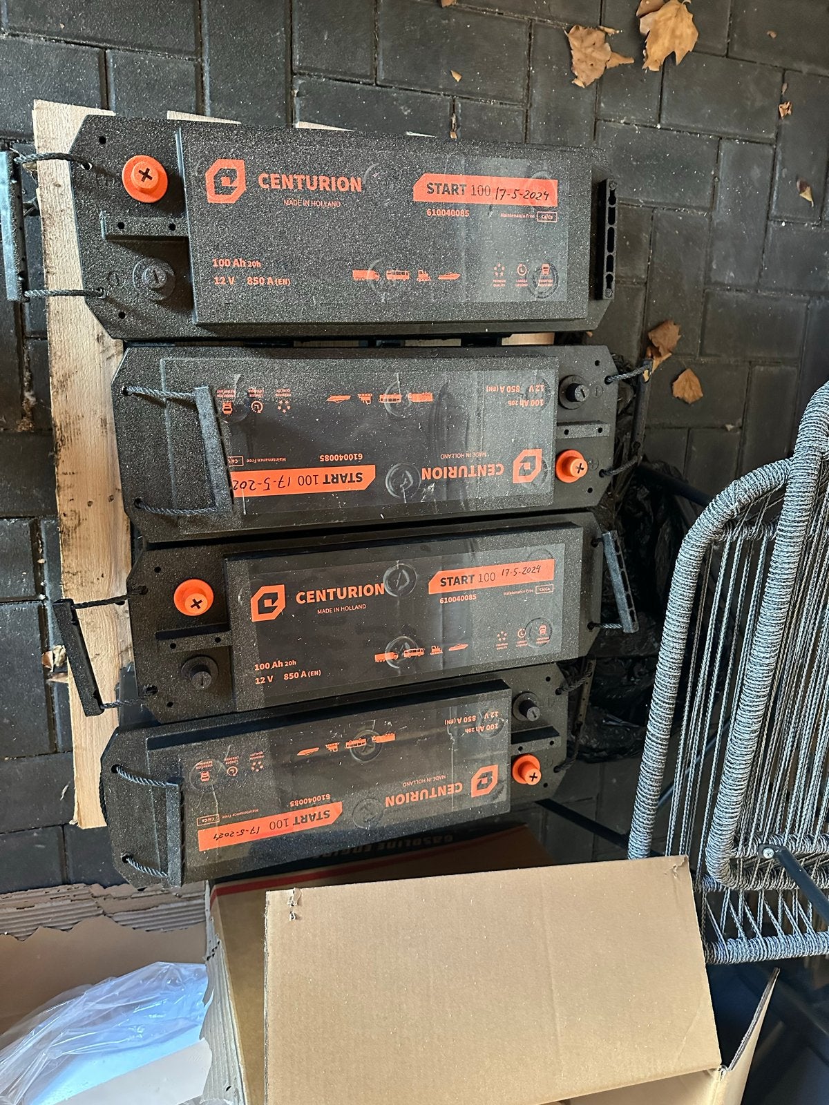 Centurion Start 100 accu's - 100 Ah, 12V, 850A (EN), Gebruikt, Universele onderdelen