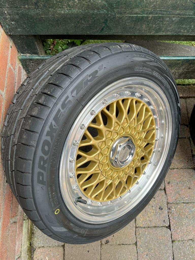 15 inch 4x100/4x108 Lenso bsx velgen met nieuwe banden, Ophalen, 15 inch, Banden en Velgen, Nieuw