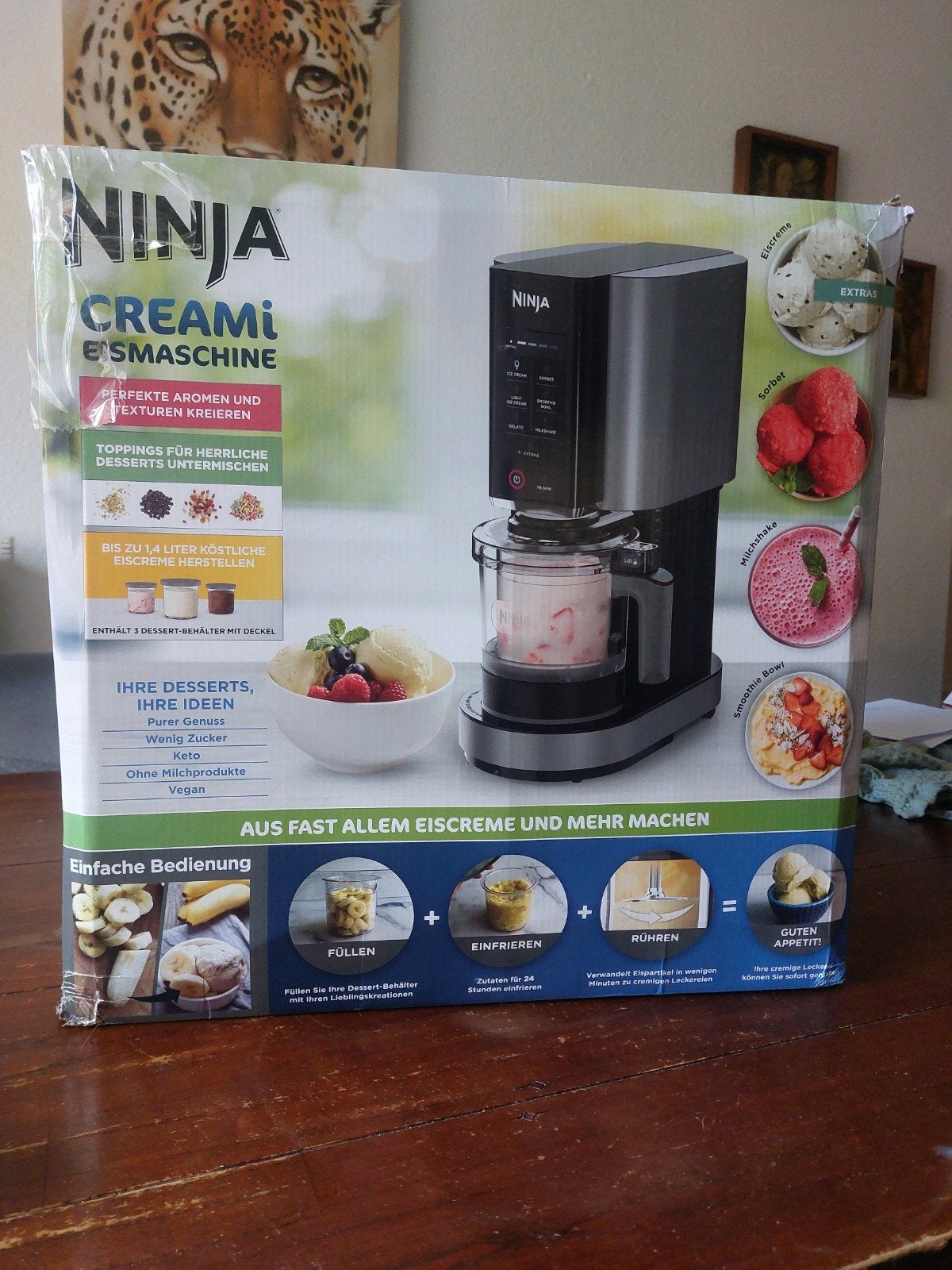 Ninja Creami IJsmachine NC300EU - zgan in doos, Ophalen of Verzenden, Zo goed als nieuw, Koelelement