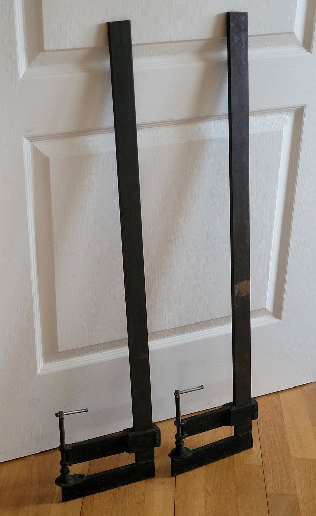 2 antieke zware lijmtangen - 140 x 790 -, Ophalen of Verzenden, Gebruikt