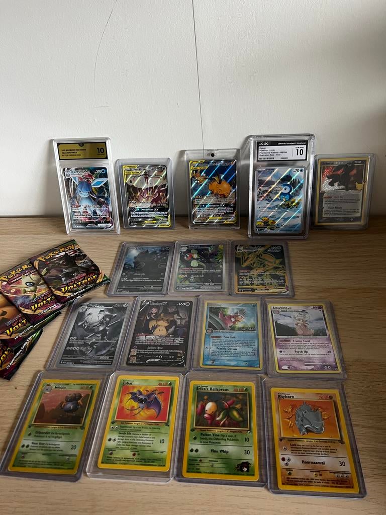 Pokémon collectie., Ophalen of Verzenden, Zo goed als nieuw, Meerdere kaarten
