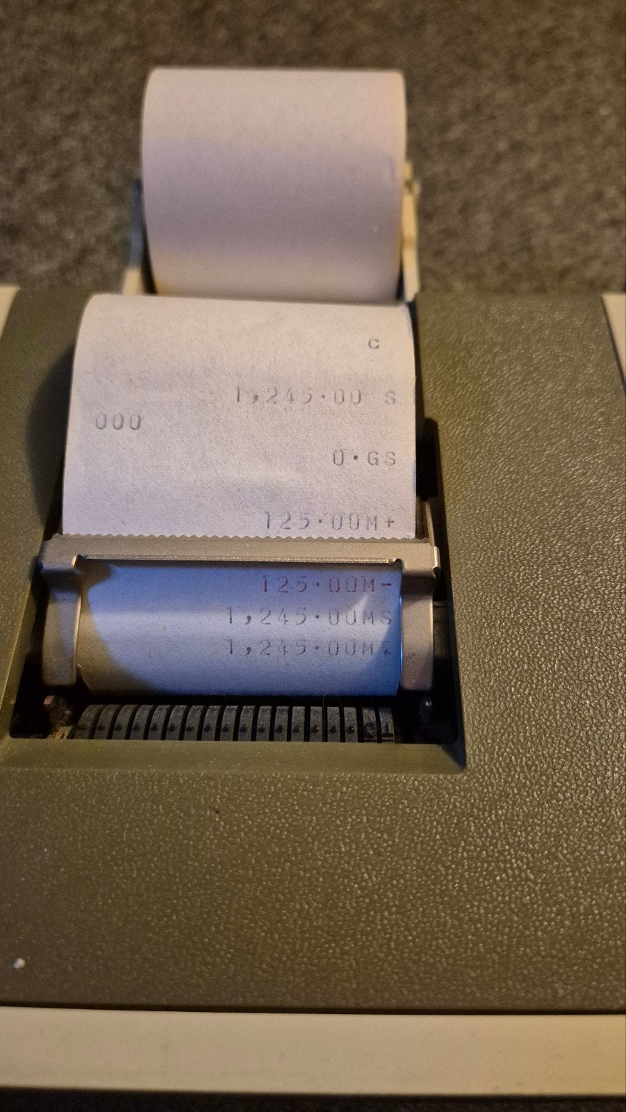 Sander SS-127PDN vintage rekenmachine, Ophalen of Verzenden, Gebruikt
