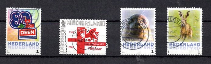 gestempelde zegels. Diverse persoonlijke zegels, Ophalen of Verzenden, Na 1940, Gestempeld