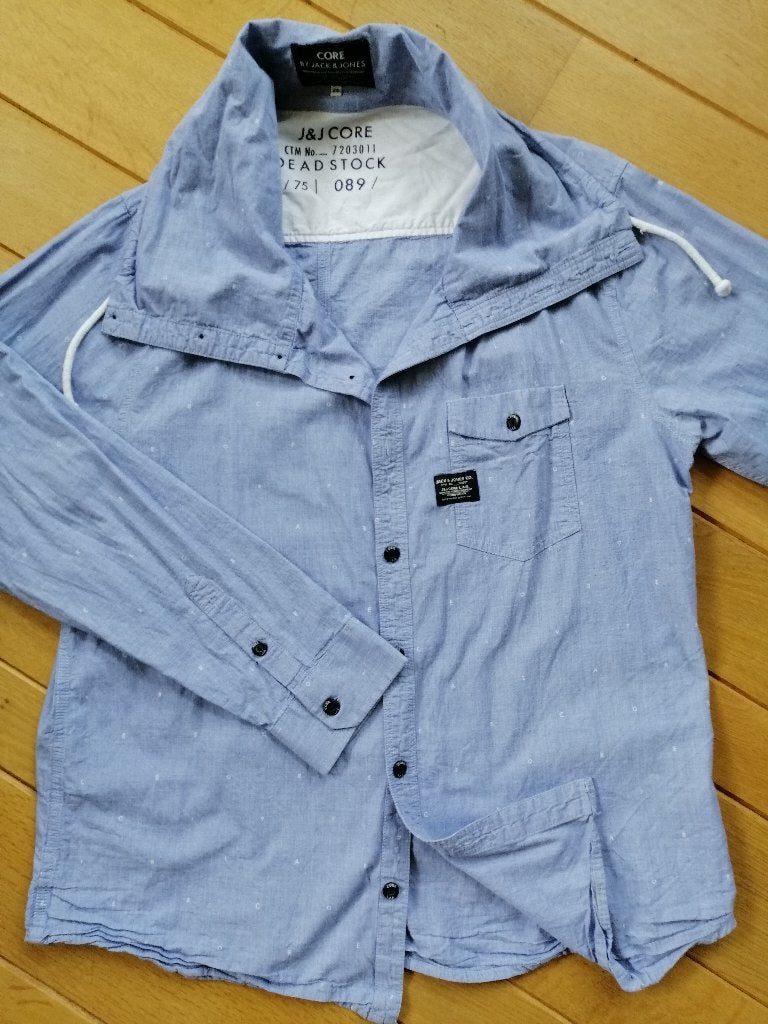 CORE by JACK & JONES bloes licht blauw maat XXL, Blauw, Ophalen of Verzenden, Zo goed als nieuw, Overige halswijdtes