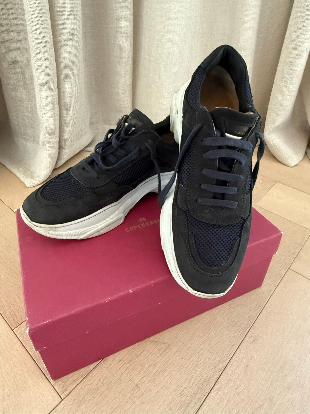 Copenhagen Navy Sneakers Maat 41, Ophalen of Verzenden, Gedragen, Blauw, Sneakers of Gympen