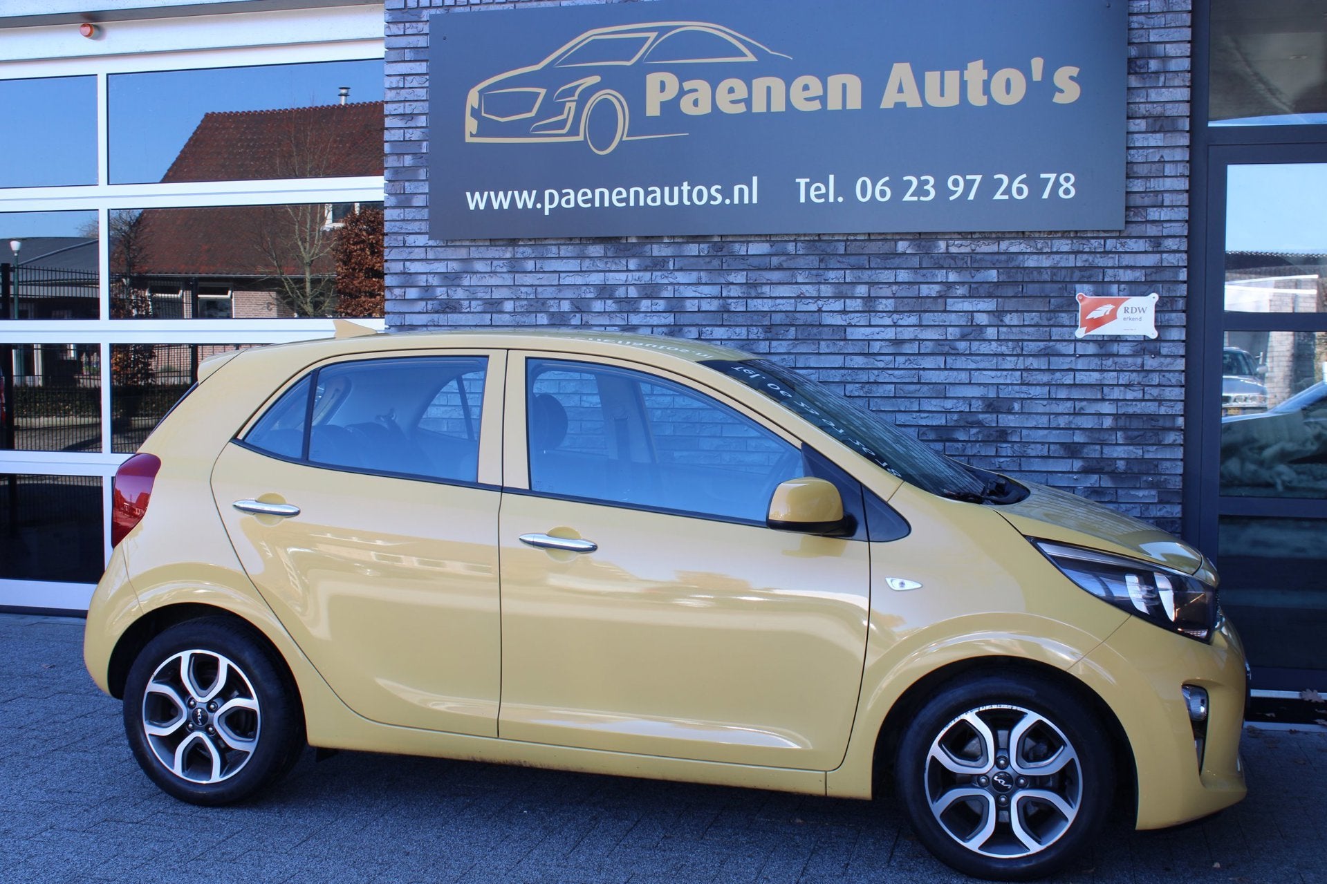 Kia Picanto 1.0 DPi Line, Camera, Navi, Airco, Carplay, Onde, Auto's, 877 kg, Stof, Gebruikt, 4 stoelen