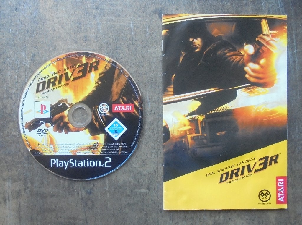 Driver 3 voor PS2 (zie foto's), Gebruikt, 1 speler, Racen en Vliegen, Ophalen of Verzenden