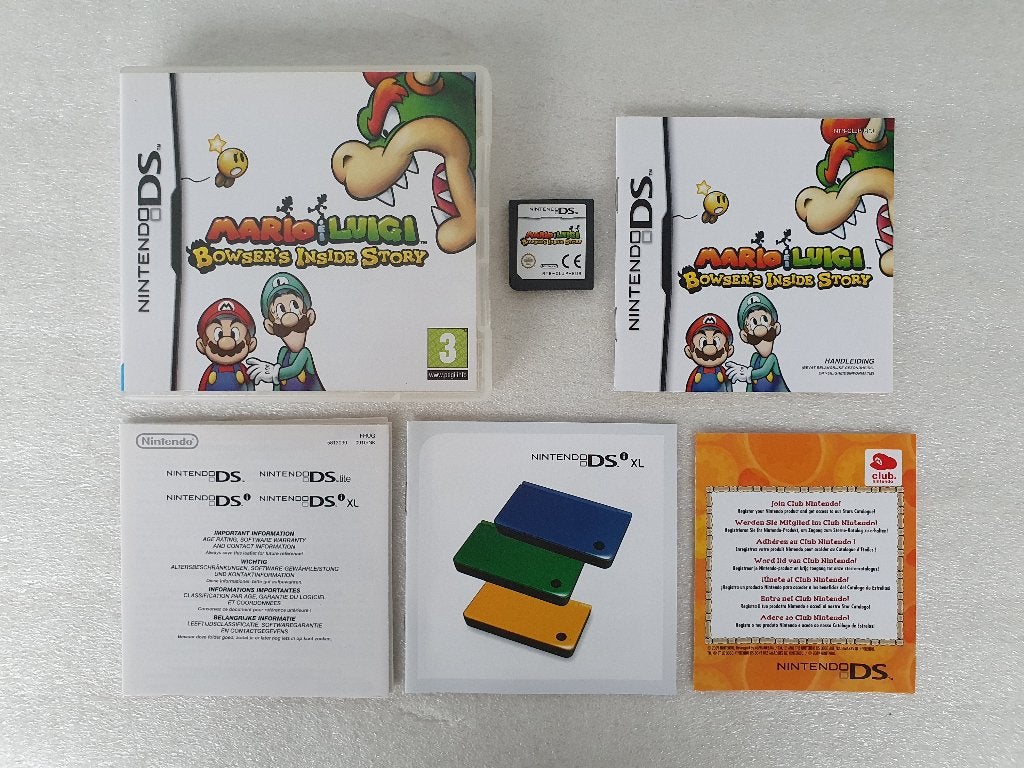 Nintendo DS: Mario & Luigi - Bowser's Inside Story, Gebruikt, 1 speler, Ophalen of Verzenden, Role Playing Game (Rpg)