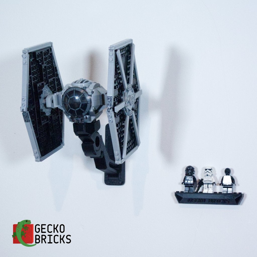 Wandbeugel geschikt voor LEGO Imperial TIE Fighter 75300, Wandhanger, Zwart, Nieuw, Ophalen of Verzenden