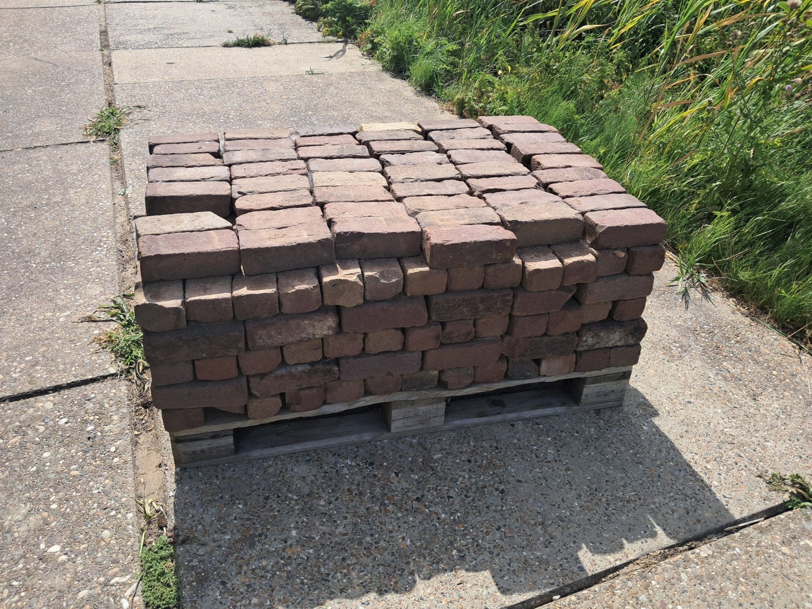 Oudhollands dikformaat klinkers, Ophalen, Gebruikt, Beton, Klinkers