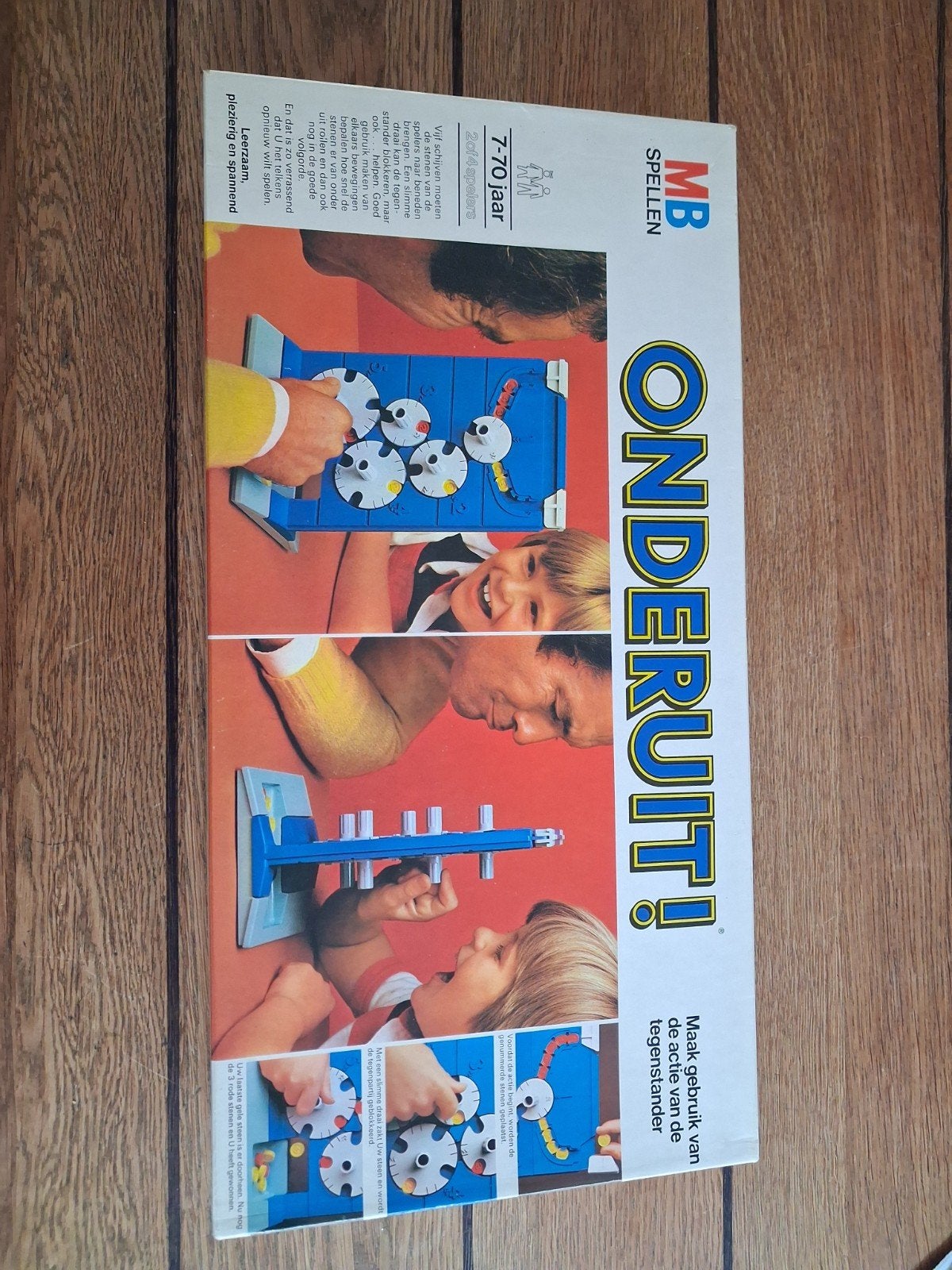 Onderuit! MB Spellen - Vintage Gezelschapsspel, Een of twee spelers, Ophalen of Verzenden, Gebruikt, MB Spellen