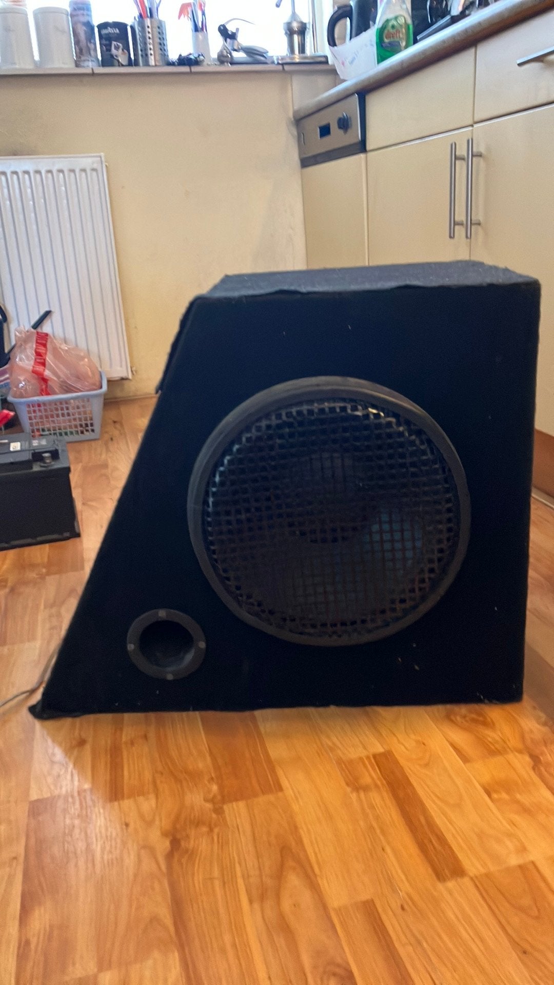 MTX Subwoofer 12" in behuizing, Auto diversen, Autospeakers, Gebruikt, Ophalen of Verzenden