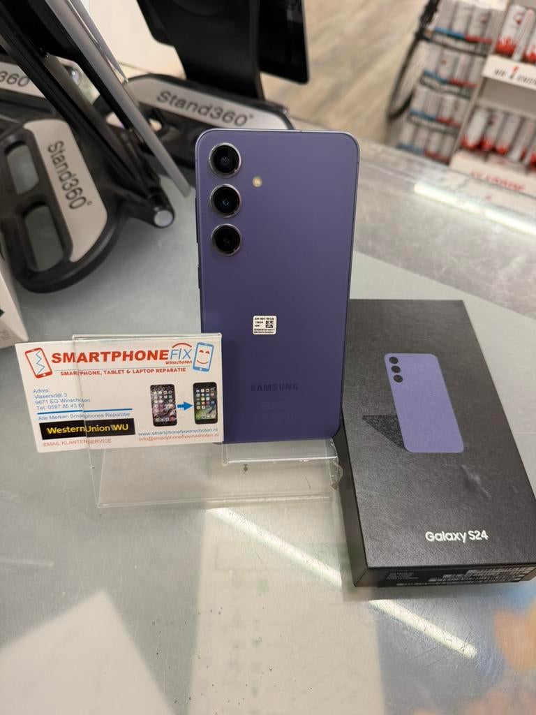 samsung galaxy s24 128gb c. violet zgan+garantie, Samsung, Overige typen, Ophalen of Verzenden, Zo goed als nieuw
