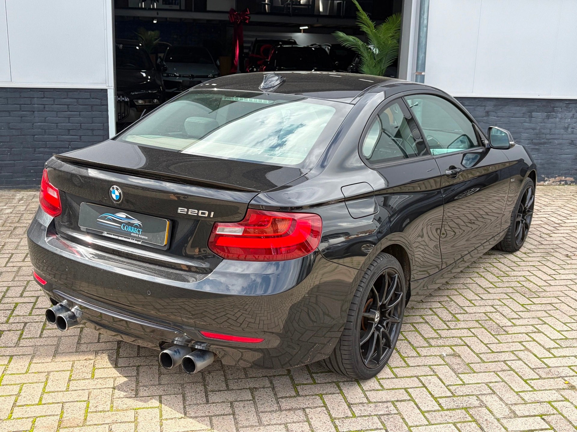 BMW 2-serie Coupé 220i High Executive, Auto's, Gebruikt, 4 cilinders, 4 stoelen, Zwart