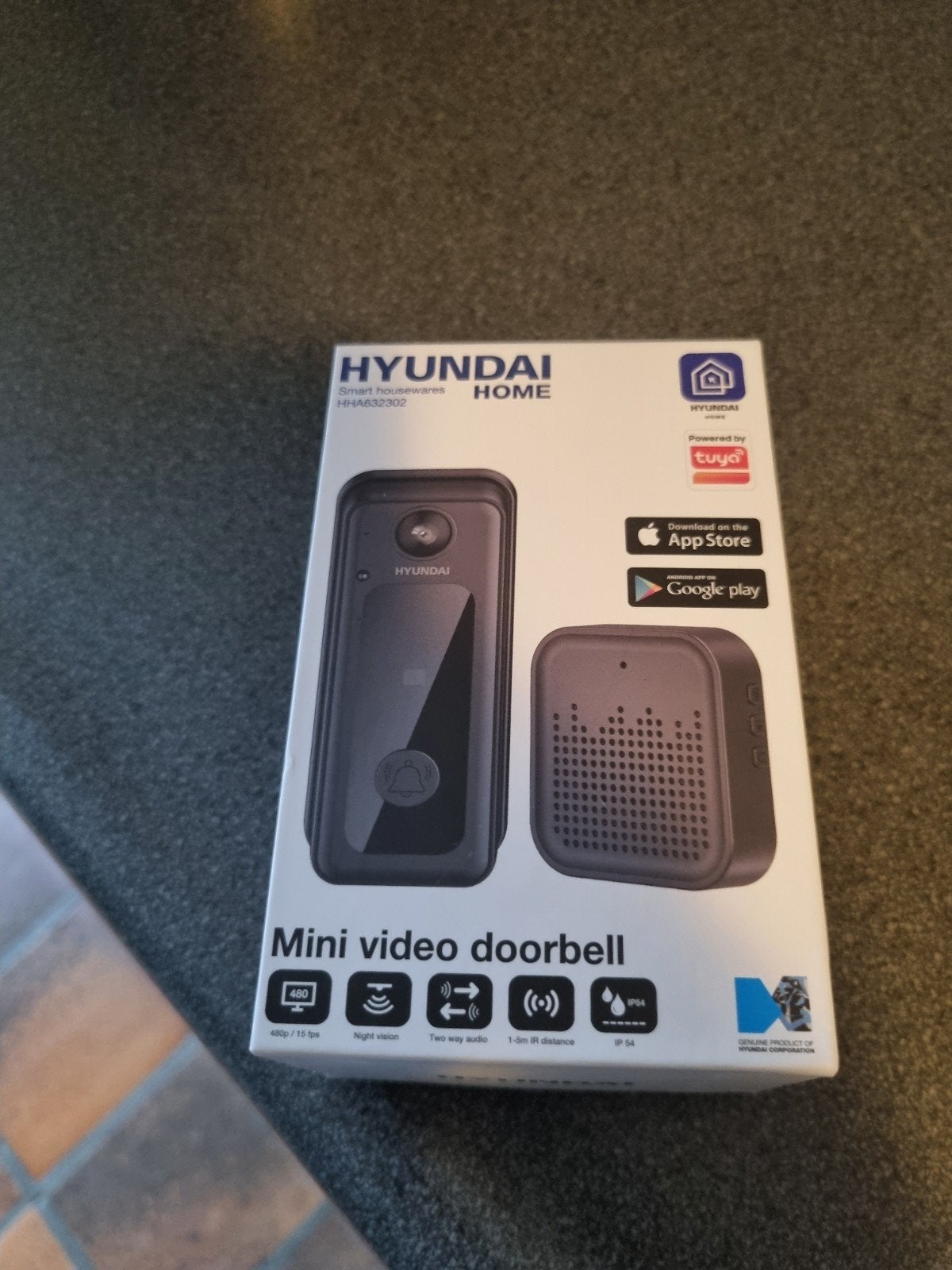 hyunda videodeurbel, Ophalen, Bewegingsdetectiesensor, Nieuw, Draadloos