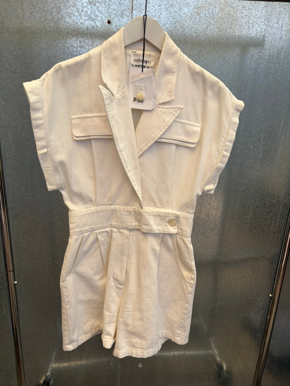 Playsuit jumpsuit pak 34 €255 Chptrs chapter, Ophalen of Verzenden, Zo goed als nieuw, Maat 34 (XS) of kleiner, Wit