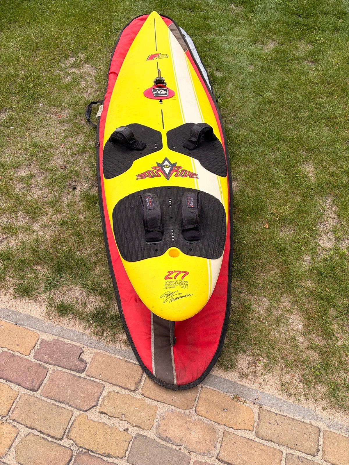 F2 Ride 277 Windsurfboard, Watersport en Boten, Windsurfen, Ophalen, 250 tot 300 cm, Gebruikt, F2