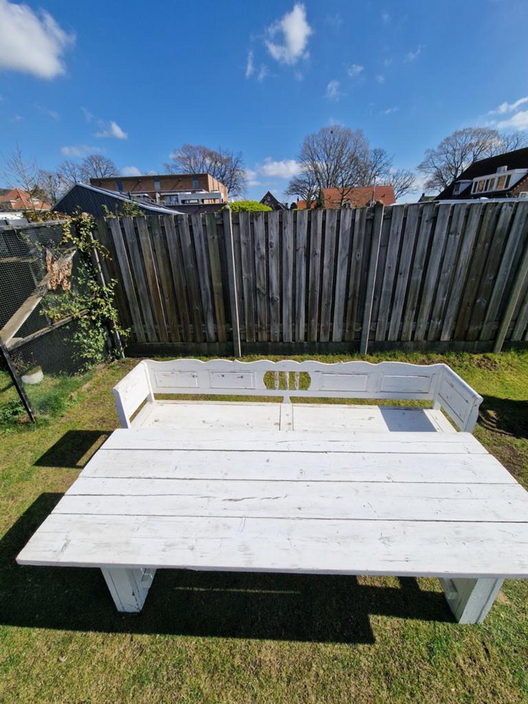 Tuintafel, Ophalen, Gebruikt, Rechthoekig, Hout