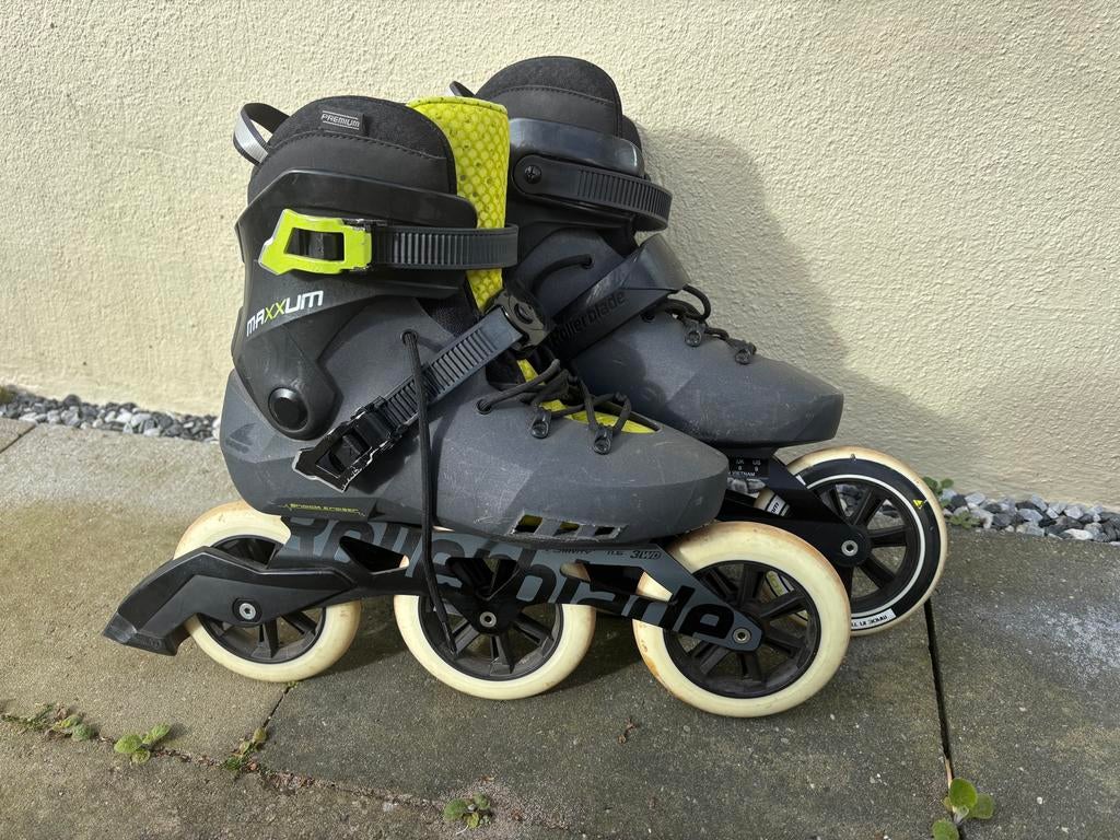 Rollerblade Maxxum 125 mm inline skates, mt 42, Sport en Fitness, Skeelers, Ophalen of Verzenden, Gebruikt, Inline skates 4 wielen