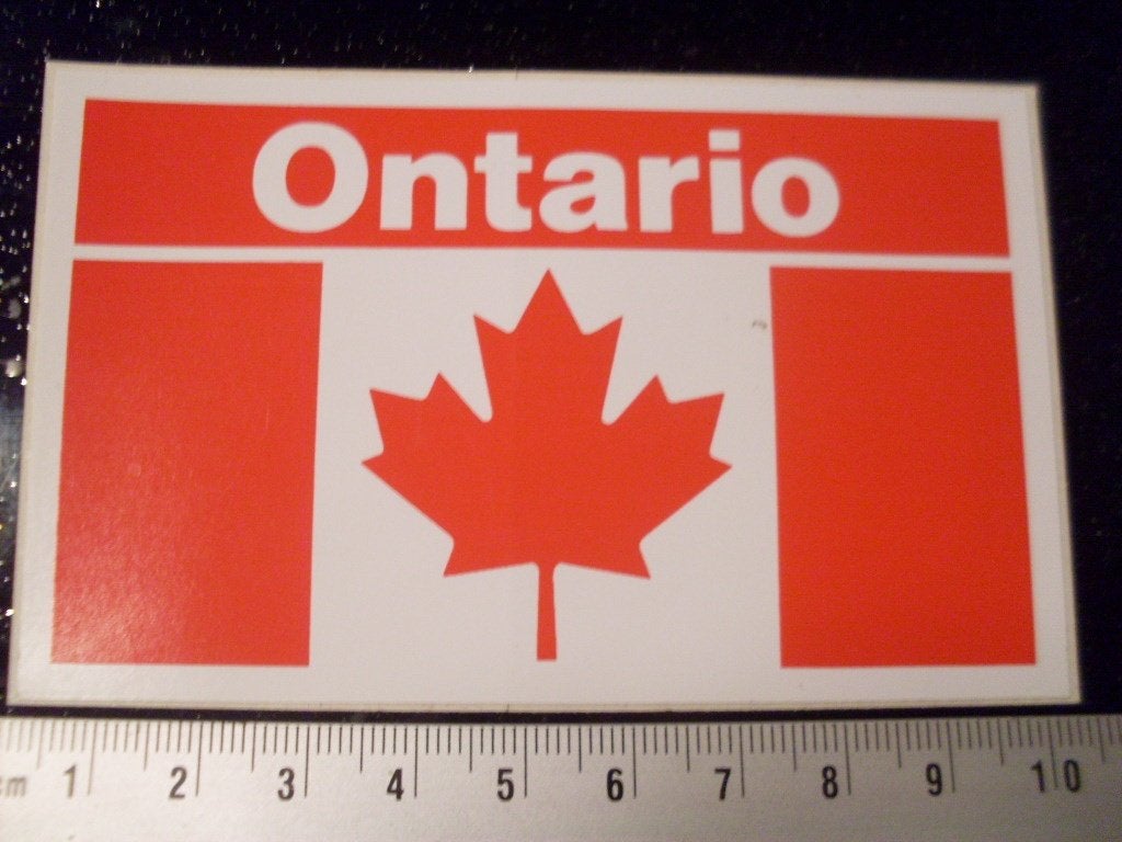 sticker ontario canada logo vlag, Verzenden, Zo goed als nieuw, Overige typen