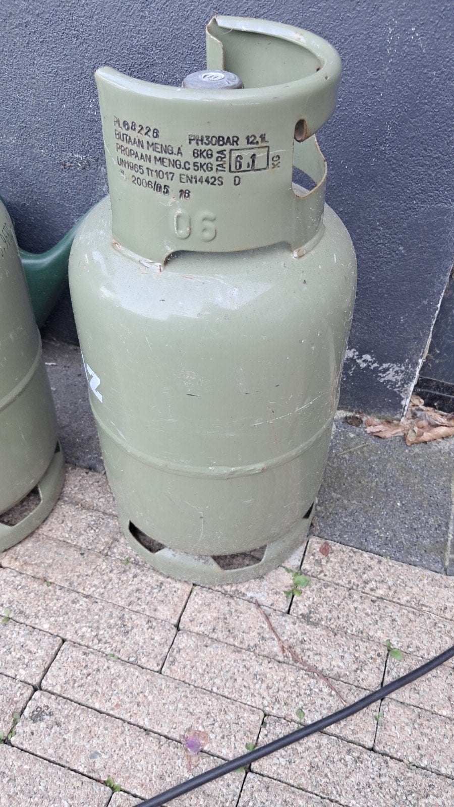 Lege gasfles te koop. Zie foto, Ophalen, Gebruikt