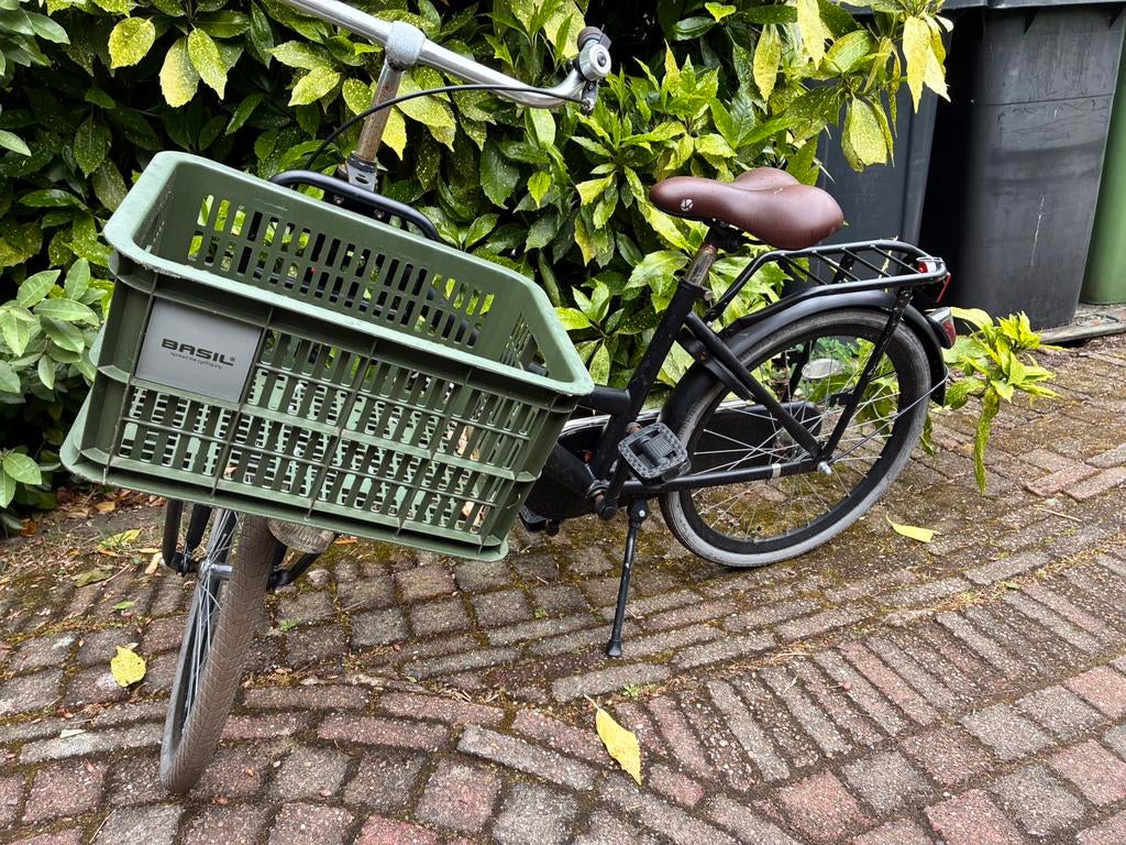 Kinderfiets “Raaks” zwart - 28 inch, Ophalen, Gebruikt, Terugtraprem, 20 inch of meer