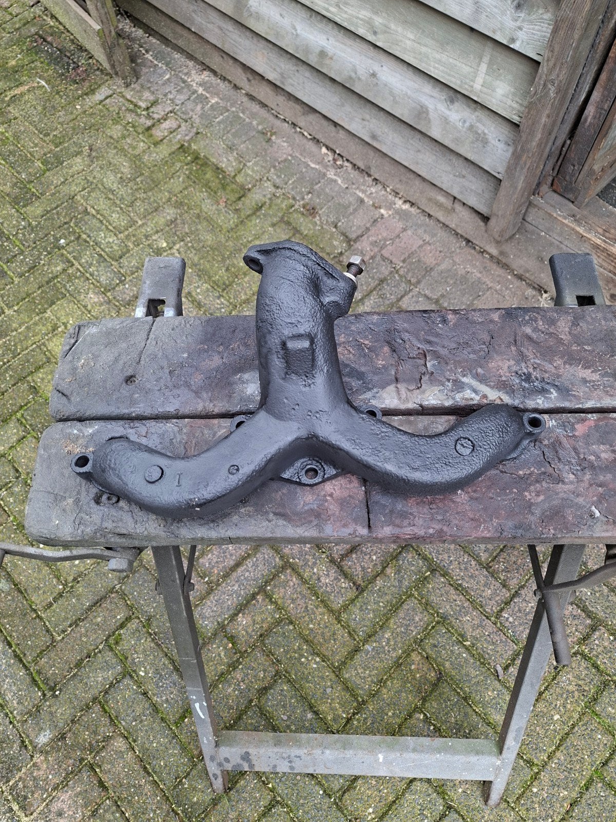 uitlaatspruitstuk voor de nekaf m38a1 motor, Verzamelen, Ophalen of Verzenden, Landmacht, Nederland