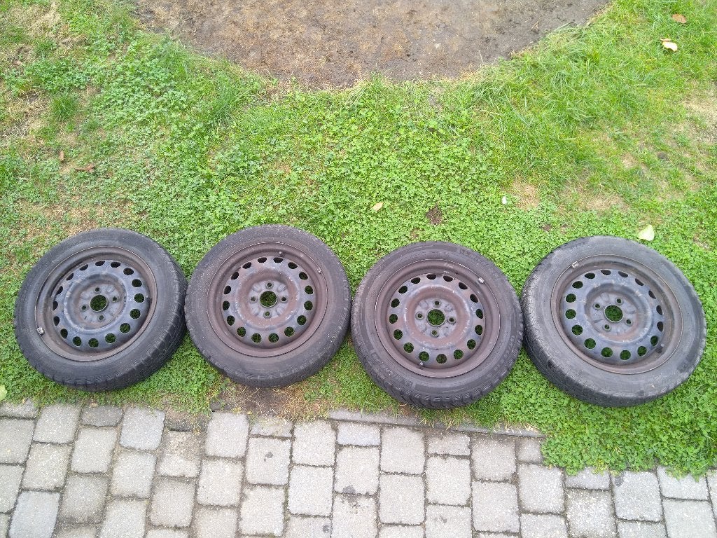 Velgen met winterbanden., Auto-onderdelen, Banden en Velgen, Ophalen, 14 inch, Gebruikt, 155 mm