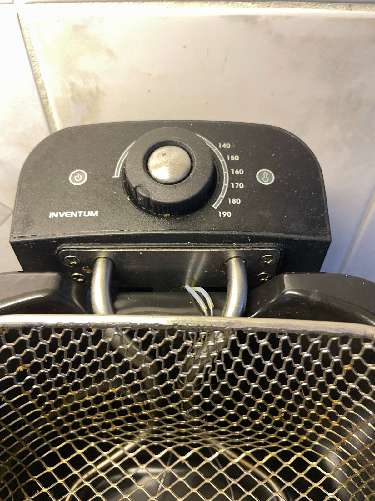 Inventum Friteuse - Gebruikt maar functioneel, 2 tot 3 liter, Ophalen, Gebruikt, Uitneembare binnenpan