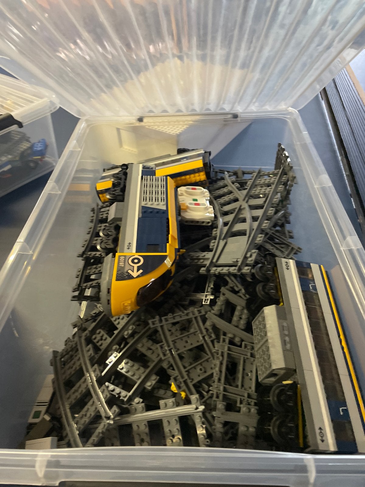Lego trein met extra stukjes en zelfrijdend, Kinderen en Baby's, Speelgoed | Duplo en Lego, Ophalen, Inclusief extra onderdelen