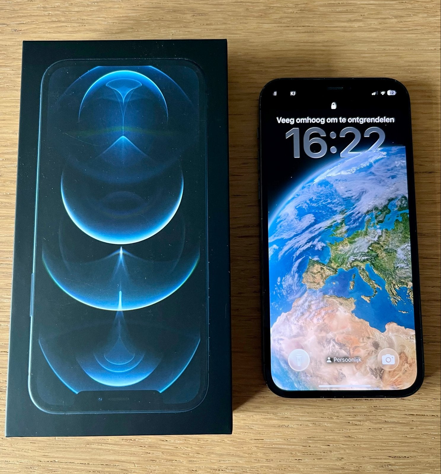 iPhone 12 Pro | 128GB | Pacific Blue, Telecommunicatie, Ophalen, 75 %, Blauw, IPhone 12 Pro