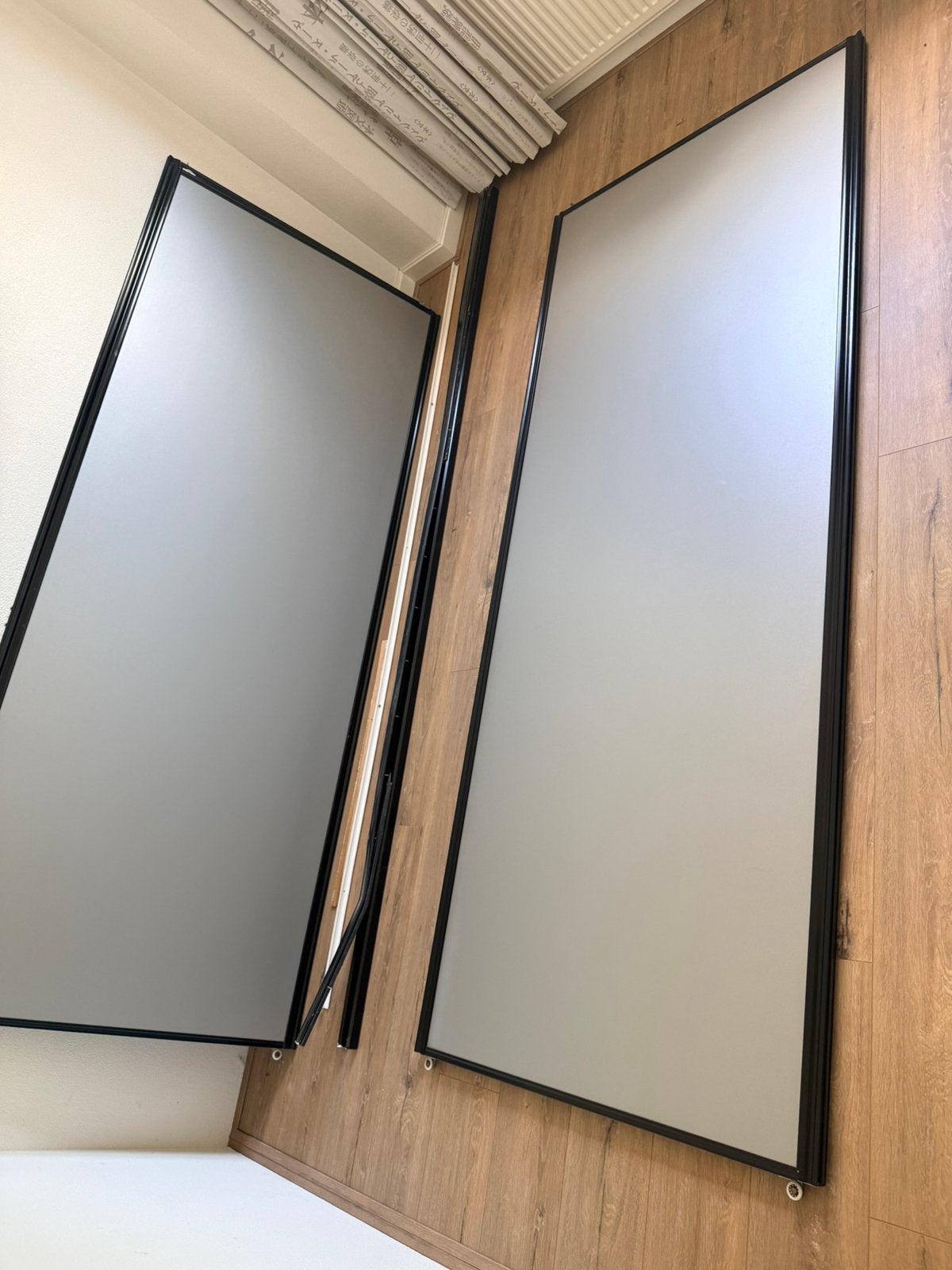 3 grijs/zwart schuifdeuren - 3x 237cm bij 96cm, Ophalen, Gebruikt, 200 cm of meer, Minder dan 25 cm