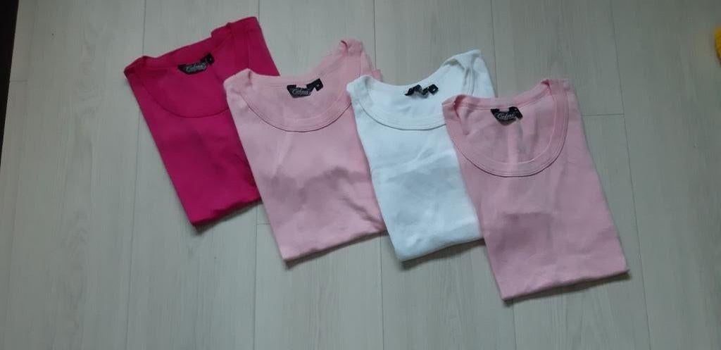 Gelena  4 Nieuwe T-shirts Maat M, Kleding | Dames, T-shirts, Nieuw, Maat 38/40 (M), Roze, Korte mouw, Ophalen of Verzenden