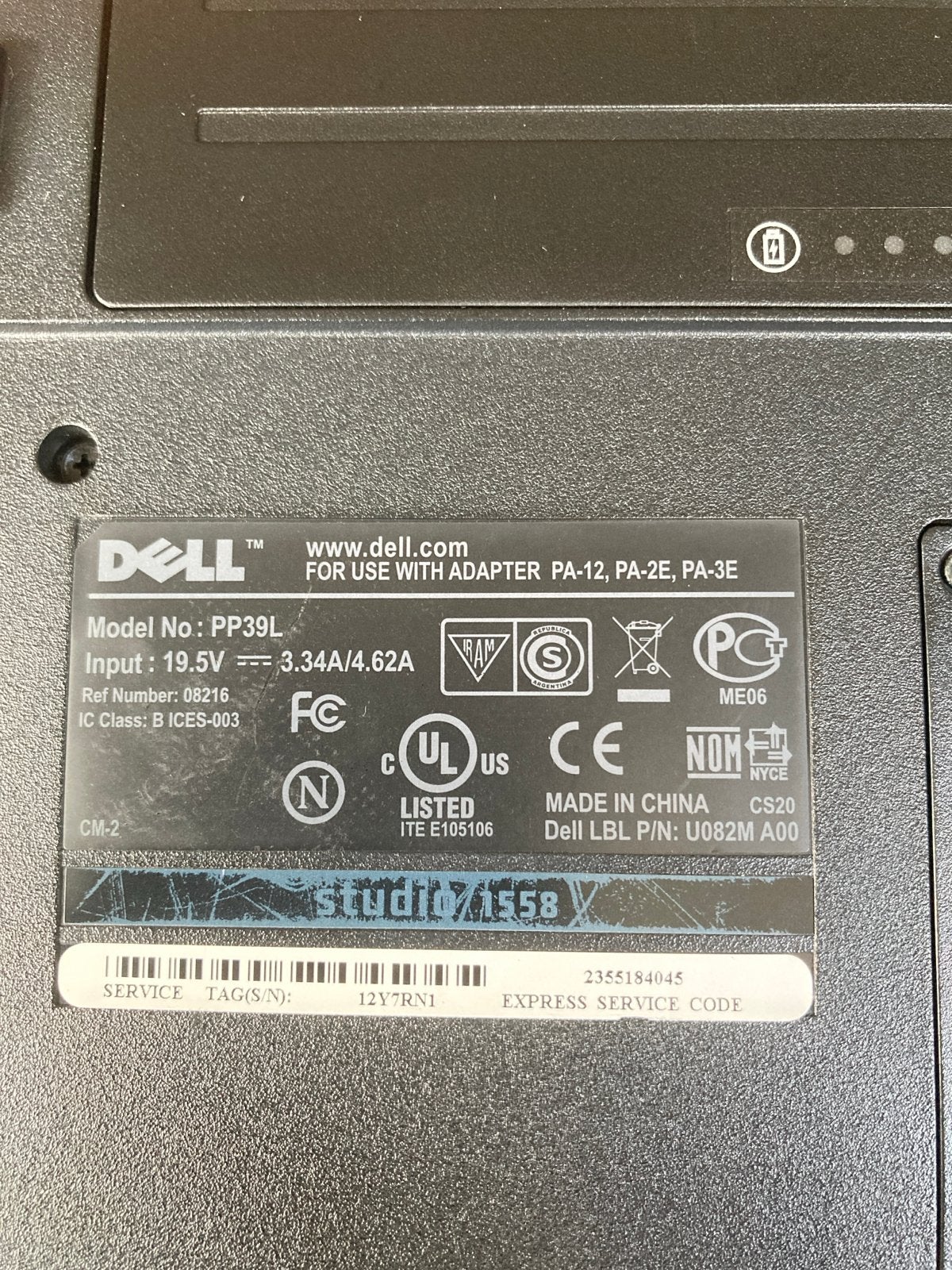 Dell Studio 1558 Laptop - Goed Werkend, Computers en Software, Gebruikt, 2 tot 3 Ghz, Ophalen of Verzenden, 15 inch
