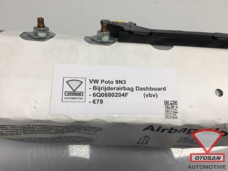vw polo 9n dashboardairbag passagiersairbag 6q0880204f, Auto-onderdelen, Gebruikt, Volkswagen, Volkswagen AG, Berliner Ring 2
38440  Wolfsburg, DE