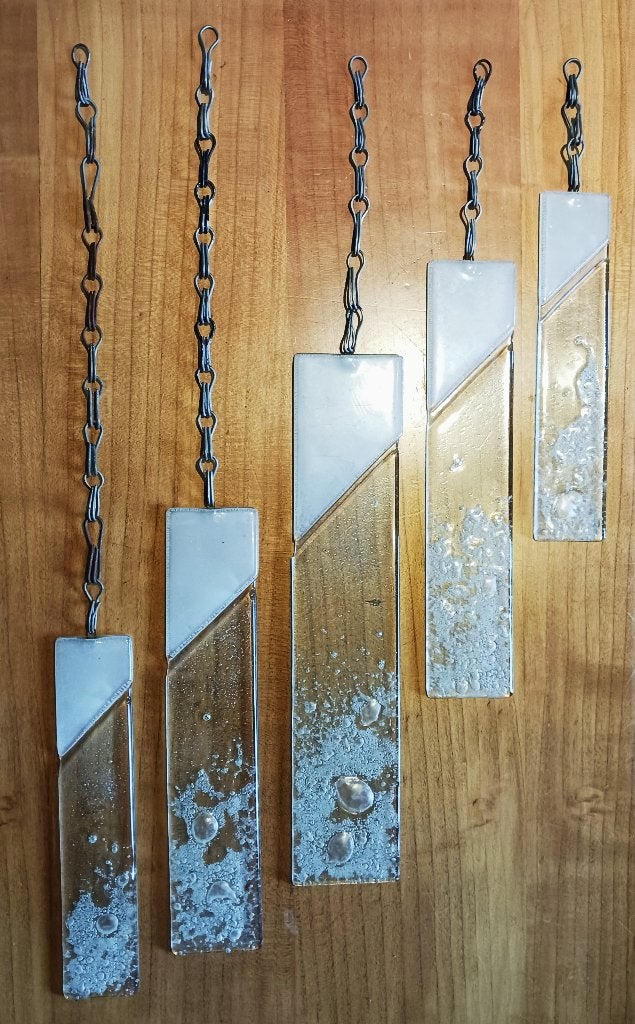 Vintage Set van 5 Handgeblazen Raamhangers / Jaren 80 - 90, Ophalen of Verzenden