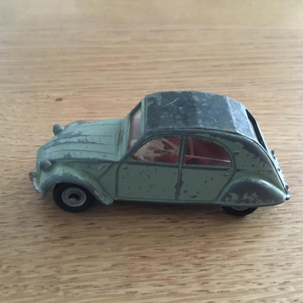 Dinky Toys 2CV Citroën Meccano 558 Rek5, Gebruikt, Auto, Dinky Toys, Ophalen of Verzenden