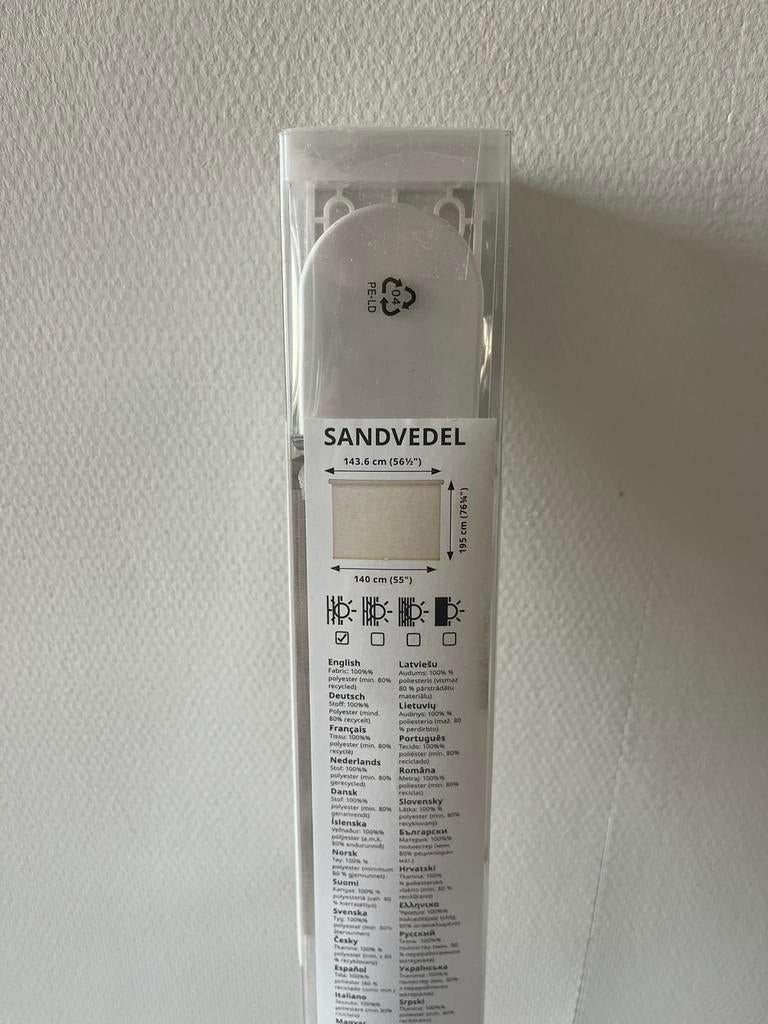 Ikea rolgordijn Sandvedel, Huis en Inrichting, Stoffering | Gordijnen en Lamellen, Ophalen of Verzenden, Zo goed als nieuw, 150 tot 200 cm