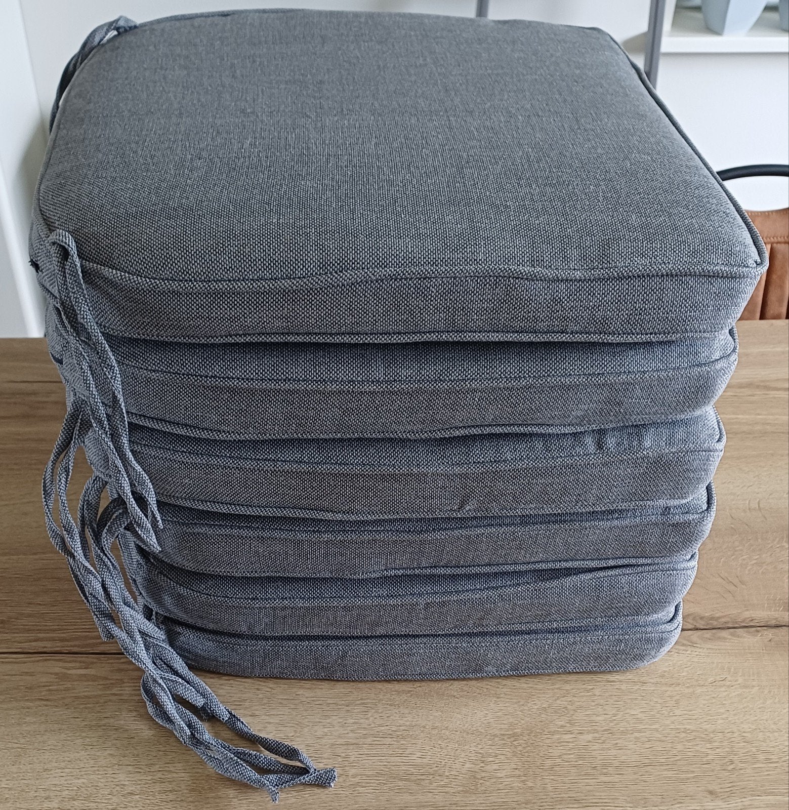 Nieuwe grijze tuinstoelkussens - set van 6, Ophalen, Nieuw