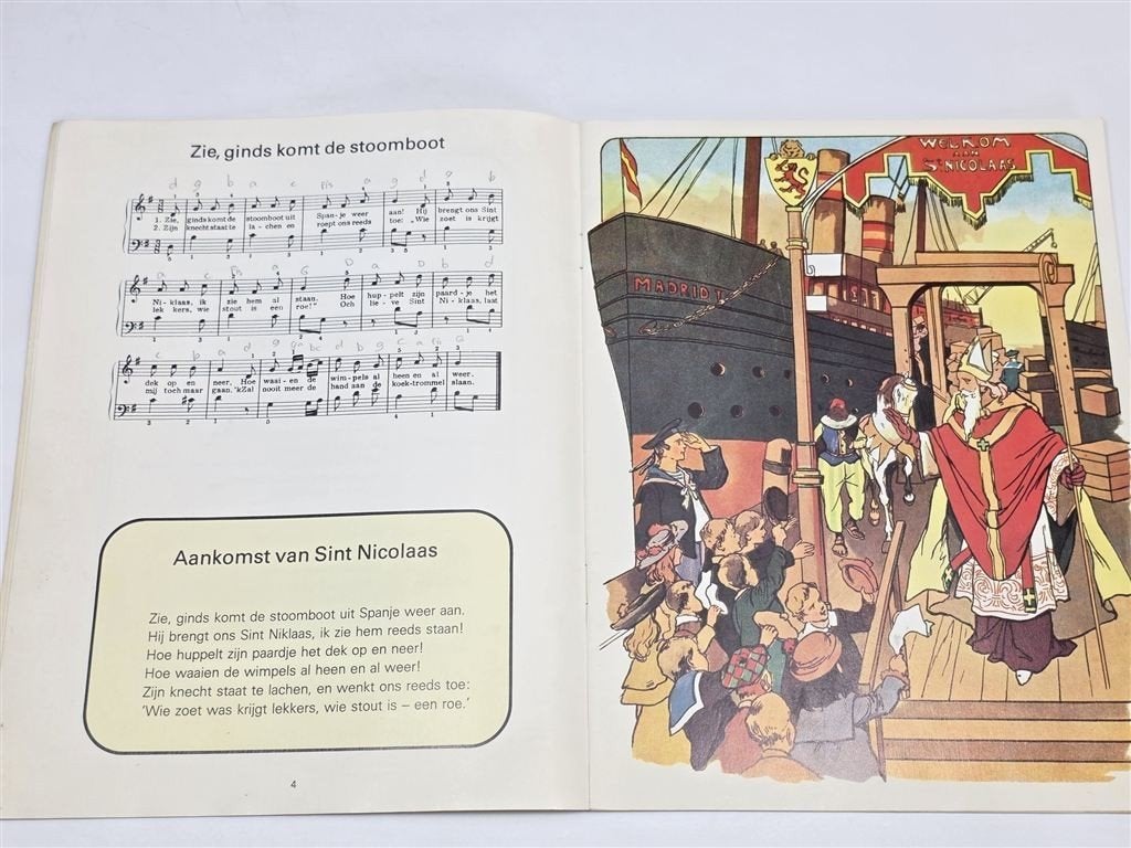 Sint Nicolaas en zijn Knecht — Vintage Prentenboek 1981, Gebruikt, -, -, Ophalen of Verzenden