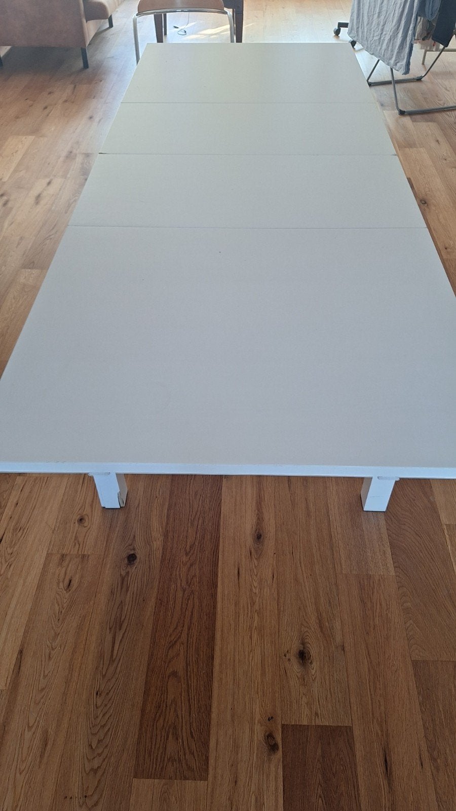 Uitschuifbare eettafel wit - Gebruikt, Gebruikt, Modern, functioneel, 200 cm of meer, Vier personen