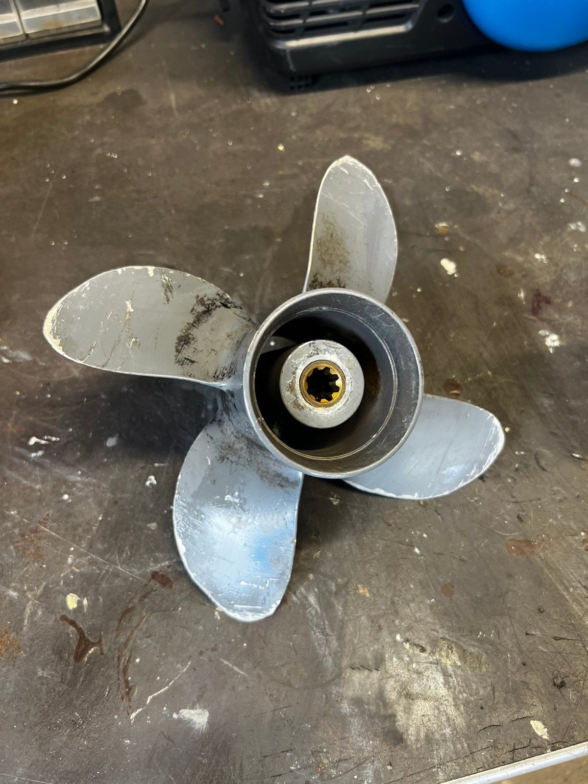 4-blads Aluminium Propeller Honda, Ophalen, Gebruikt, Motor en Techniek, Motorboot